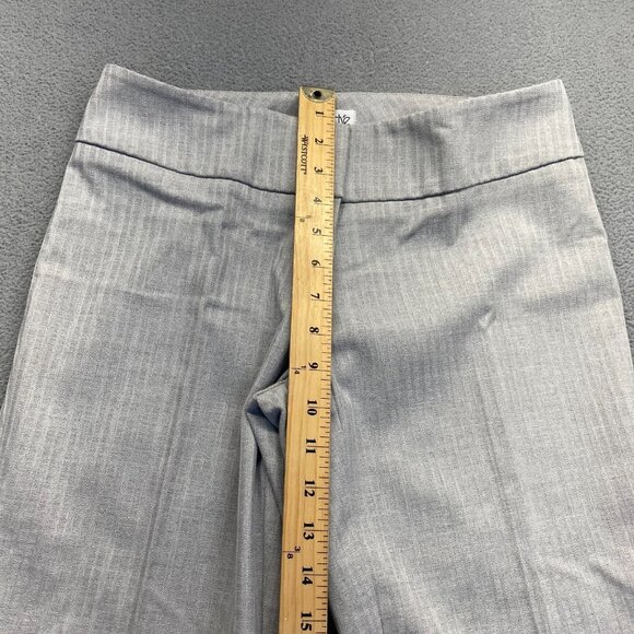 CACHE Women's Gray Stripe Wide Leg Dress Pants Size 2,Stretch,Zipp.USA - Picture 6 of 10